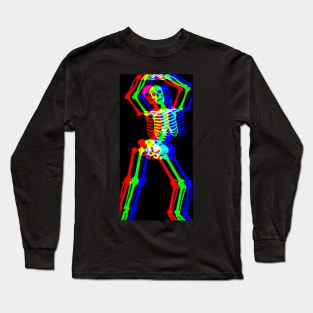 Trippy dancing skeleton Long Sleeve T-Shirt